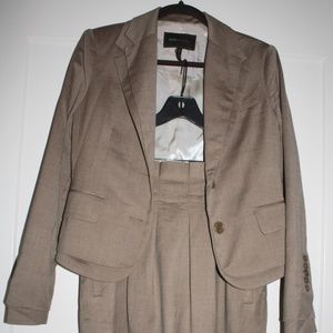 BCBG Tan Blazer and Pencil Skirt Set